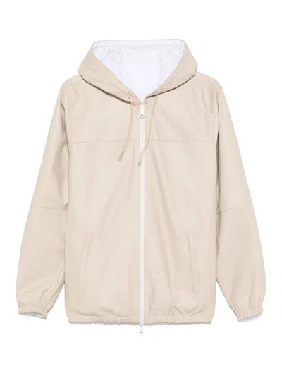 P.a.r.o.s.h Mitra Reversible Leather Zip-up Jacket In Light Pink