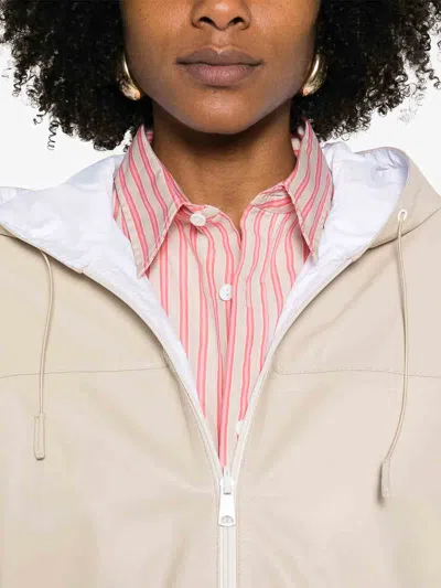 P.a.r.o.s.h Mitra Reversible Leather Zip-up Jacket In Light Pink