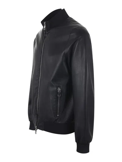 The Jack Leathers Double-sided Casual Jacket In Blue