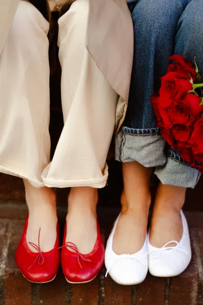 Alex Mill Porselli X  Ballet Flat In Red