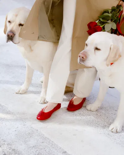 Alex Mill Porselli X  Ballet Flat In Red