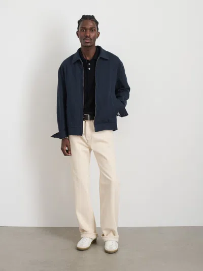 Alex Mill Sam Jacket In Cotton Linen In Navy/black