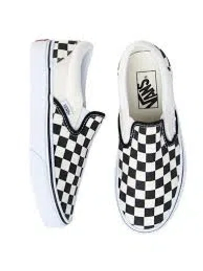 Vans Classic Slip On Sneakers Checkerboard Rhinestone Black In Multi