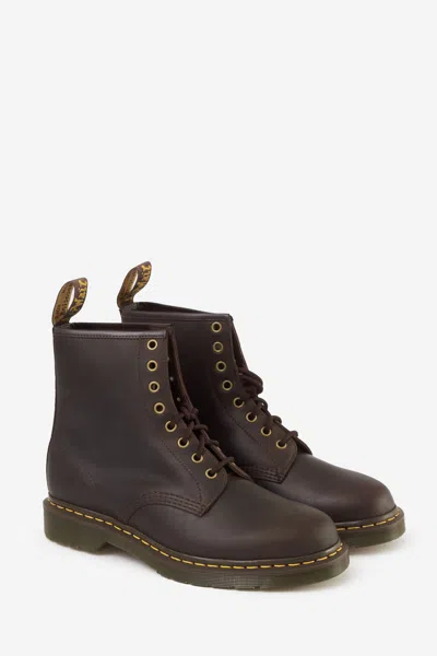 Dr. Martens 1460 Leather Combat Boots In Brown