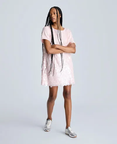 Kenneth Cole T-shirt Shift Dress In Rosé