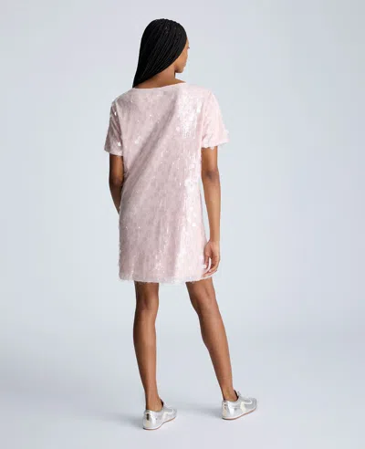 Kenneth Cole T-shirt Shift Dress In Rosé