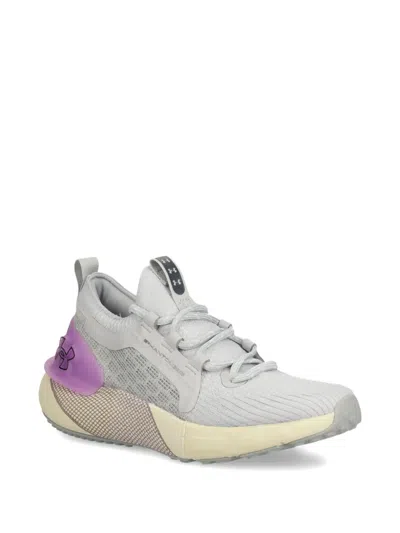 Under Armour Mesh-panelled Sneakers In Grey