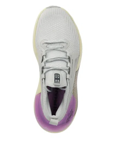 Under Armour Mesh-panelled Sneakers In Grey