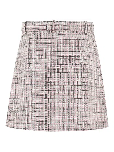 Theory Aline Mini Skirt In Pink