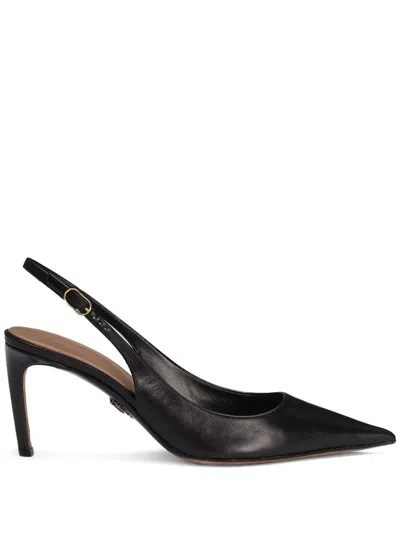 Dolce & Gabbana Dolce&gabbana Low Black Patent Leather Slingback In Black
