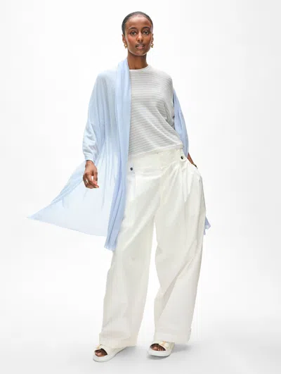 White + Warren Superfine Cashmere Travel Wrap In Horizon Blue In Horizon Blue