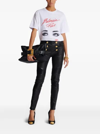 Balmain Cotton Beauty-print T-shirt
