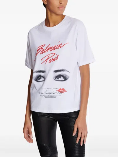 Balmain Cotton Beauty-print T-shirt