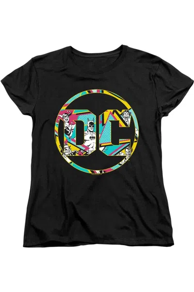 Gildan Batman Dc Logo Short Sleeve Women´s T-shirt In Black