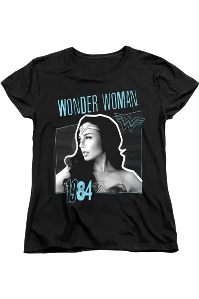 Gildan Wonder Woman 84 Space Poster Short Sleeve Women´s Tee / T-shirt In Black