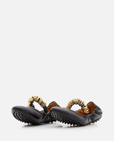 Tod's Leather Ballet Flats In Black