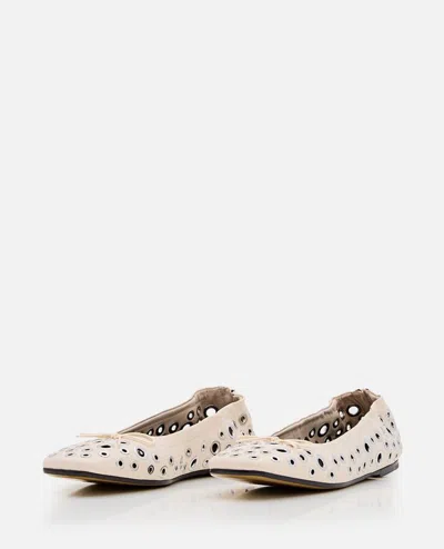 Golden Goose 'amy' Ballet Flats Featuring Metal Eyelets In Yellow