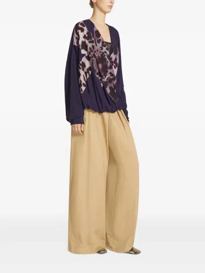 Dries Van Noten Women 01690-camiel 1015 W.w.shirt In Blue