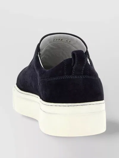 Kiton Suede Slip-on Sneakers In Blue