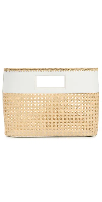 Btb Ellie Small Tote Natural/white In Natural/white