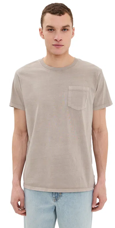 Katin Base Tee Vinage Khaki Pigment Dye In Brown