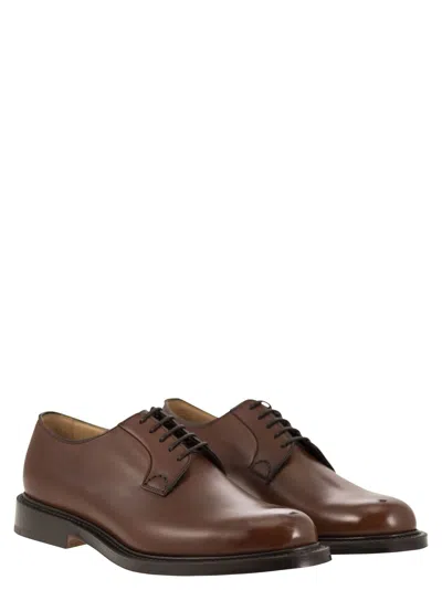 Church's Whole Cut Brown Derby With Artisanal Hand-stitching