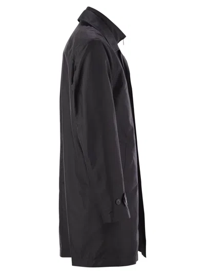 Fay Men Morning Coat In Technical Cotton In Black