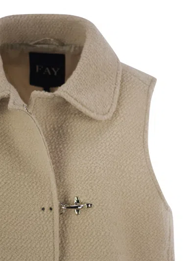 Fay Max Mara Sportmax Abate Double Dressing Gown Coat In Cream