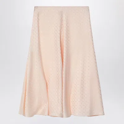 Fendi Woman Midi Skirt Light Pink Size 6 Silk In Pink