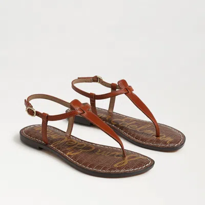 Sam Edelman Gigi Womens T-strap Sandals In Brown
