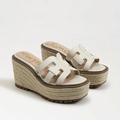 Sam Edelman Laine Platform Wedge Sandal In White