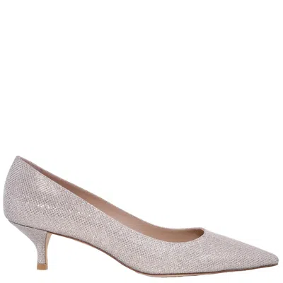 Stuart Weitzman Stuart Kitten-heel Pumps In Neutral
