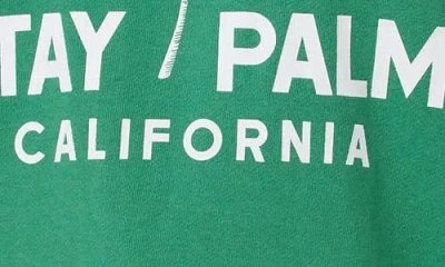 C&c California C & C California Millie Beach Terry Ringer Crewneck Sweatshirt In Pine Green