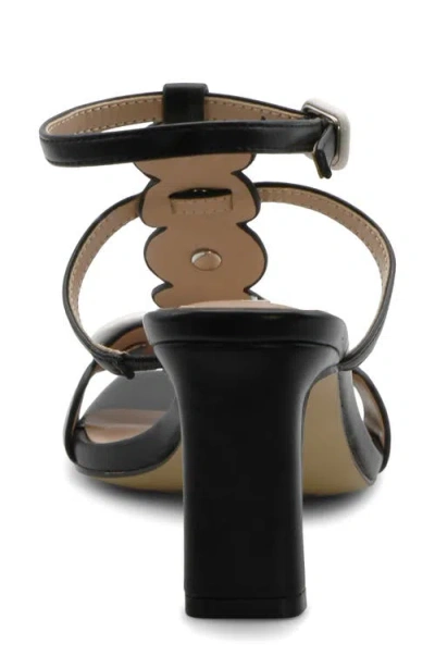 Charles David Davos Ankle Strap Sandal In Black-white