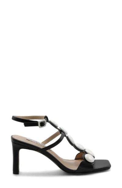 Charles David Davos Ankle Strap Sandal In Black-white