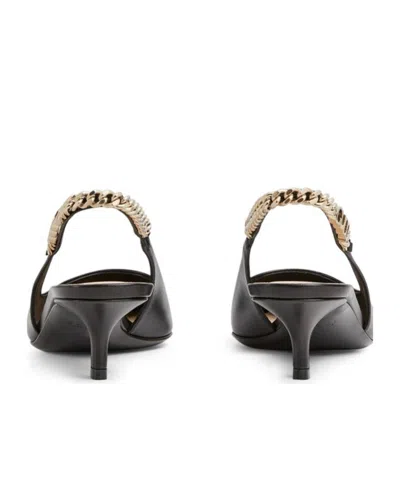 Gucci Signoria 45 Slingback Pumps In Patent Leather In Black