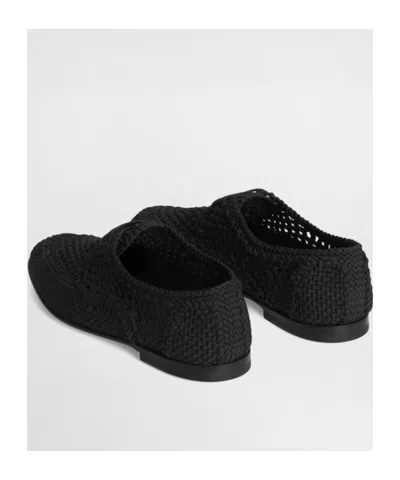 Dolce & Gabbana Men Black Woven Dress Shoes, 8 Luxury Lace Ups & Dress Shoes For Men Darveys In Black