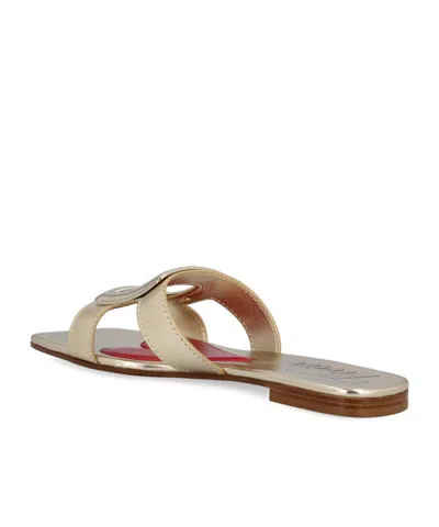 Roger Vivier Belle Vivier Gold Slipper In Gold