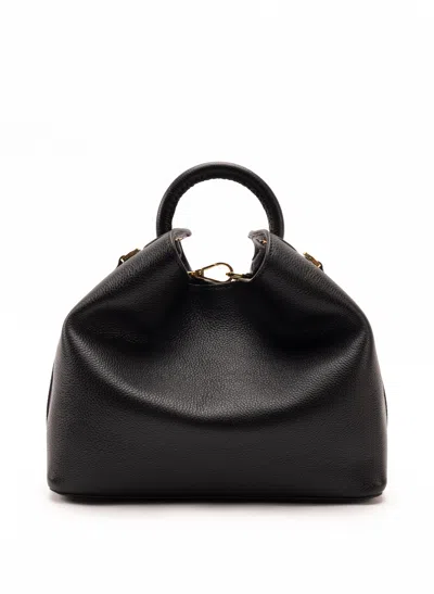 Elleme Raisin Pebbled Leather Black