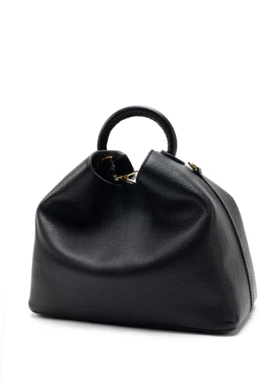 Elleme Raisin Pebbled Leather Black