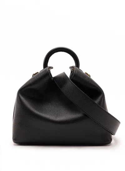 Elleme Raisin Pebbled Leather Black