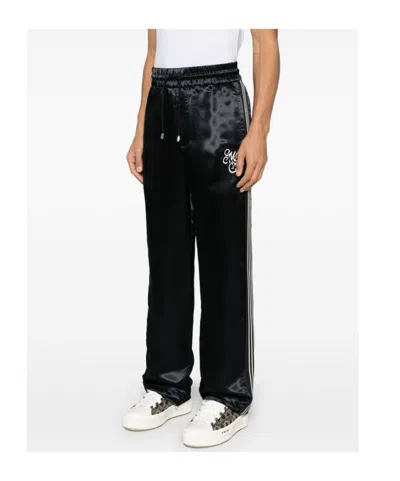 Amiri Music Note Satin Sports Trousers In Black