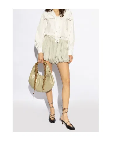 Chloé Chloe Ghilies Tie-up Leather Sandals In Black