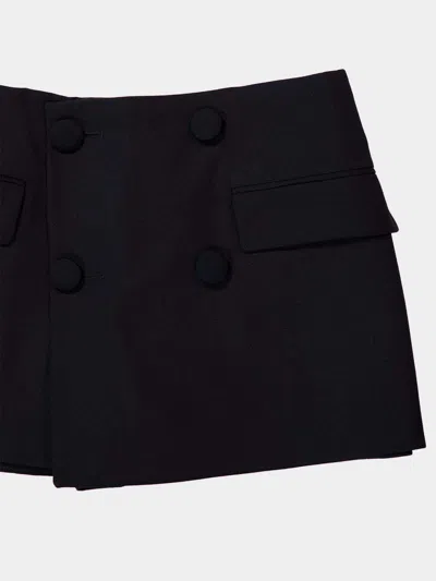 Balmain Double Breasted Shorts In Black
