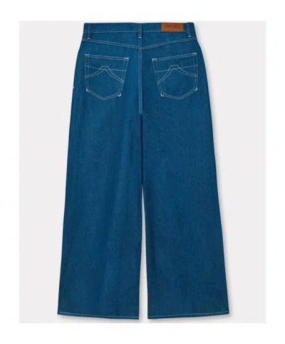 Kenzo Buggy Jeans In Blue