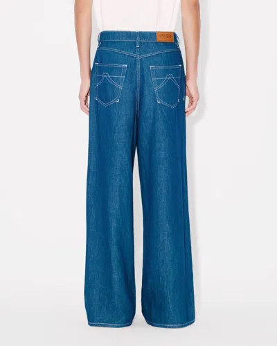 Kenzo Buggy Jeans In Blue