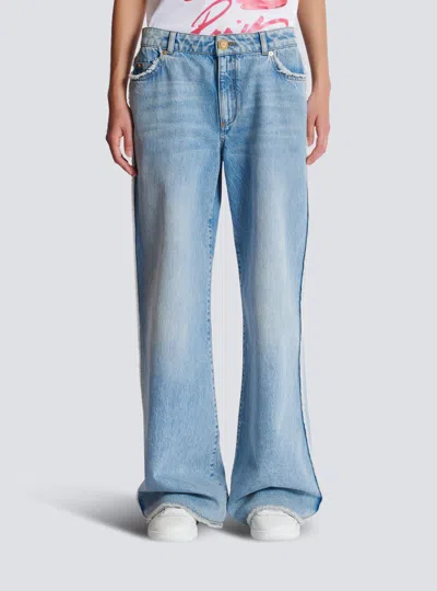 Balmain Straight Jeans In Blue