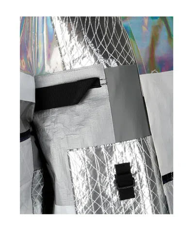 Junya Watanabe Patchwork Panelled Jacket In Gray