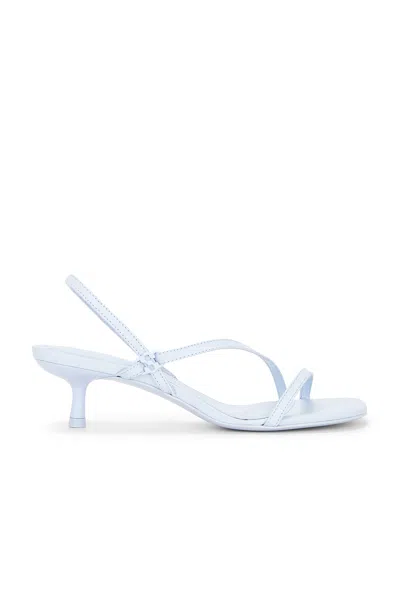 Simkhai Cedonia  Logo Stud Strappy Kitten Heel Sandal In Periwinkle Sky