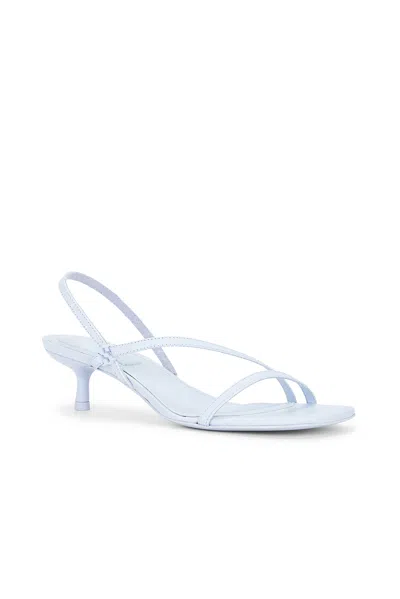 Simkhai Cedonia  Logo Stud Strappy Kitten Heel Sandal In Periwinkle Sky